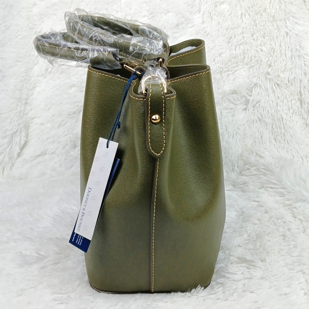 Dooney & Bourke Saffiano Brenna Satchel - Picture 3 of 10